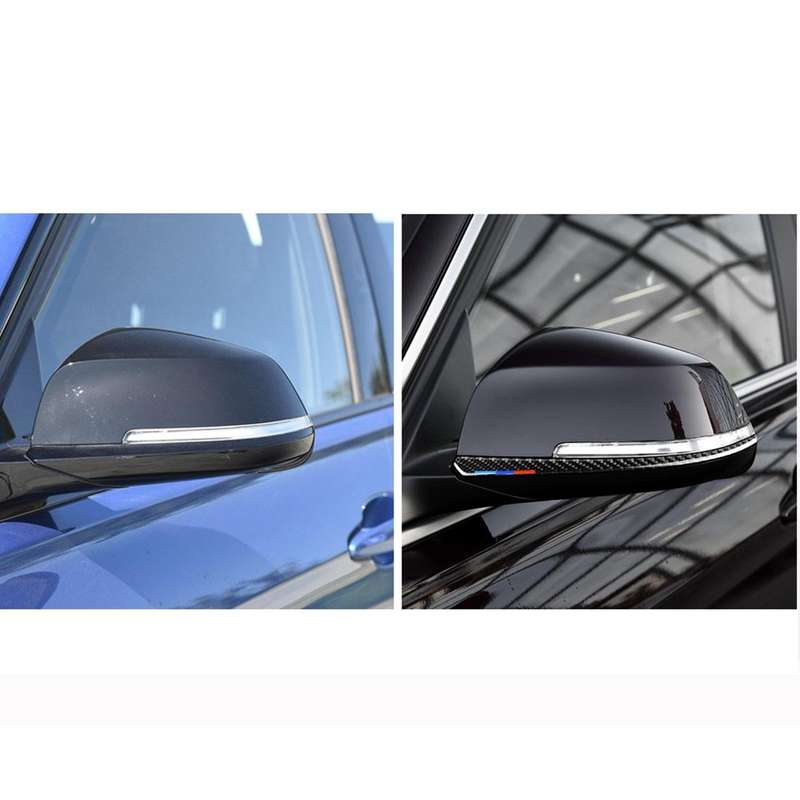 Three Color B Carbon Fiber Car Rearview Mirror Bumper Strip Decorative Sticker for BMW F30 2013-2...