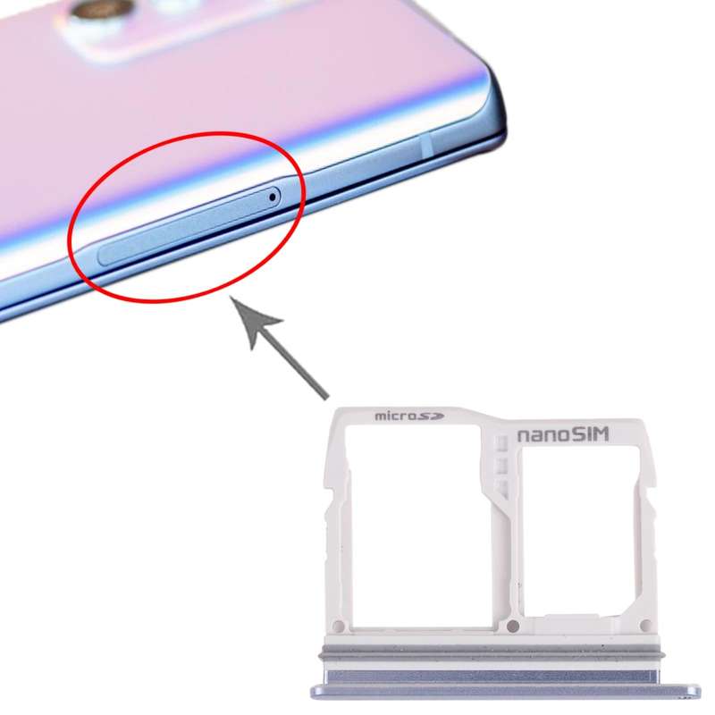 Nano SIM Card Tray + Nano SIM Card Tray / Micro SD Card Tray for LG Wing 5G LMF100N, LM-F100N, LM...