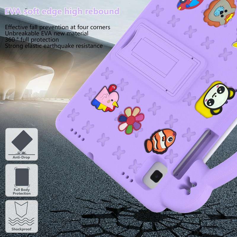For Samsung Galaxy Tab S6 Lite 10.4 2020/2022 Handle Kickstand Children EVA Shockproof Tablet Cas...