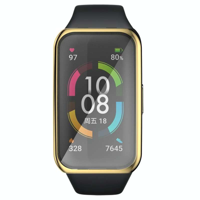 For Huawei Band 6 / 6 Pro / Honor Band 6 Full Coverage TPU Electroplating Protective Case Cover(G...