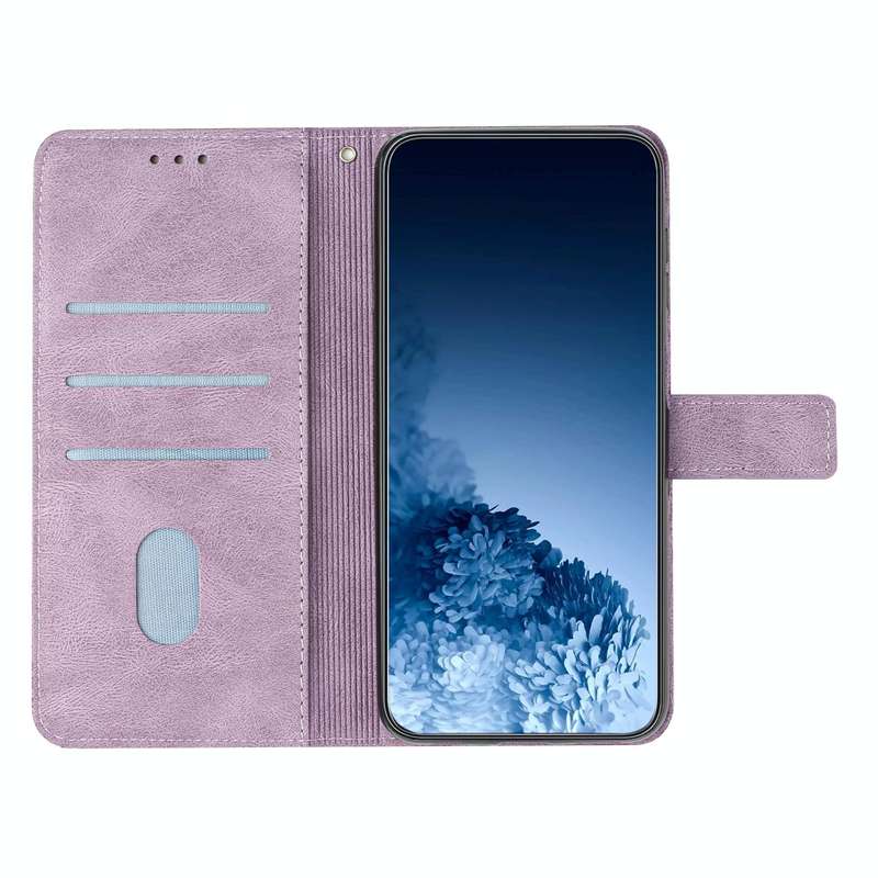 For OPPO A53s Mandala Embossed Flip Leather Phone Case(Purple)