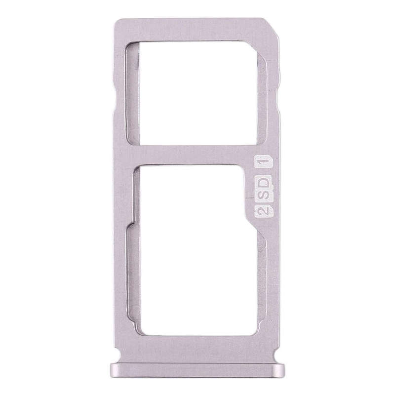 SIM Card Tray + SIM Card Tray / Micro SD Card Tray for Nokia 8 / N8 TA-1012 TA-1004 TA-1052 (Silver)