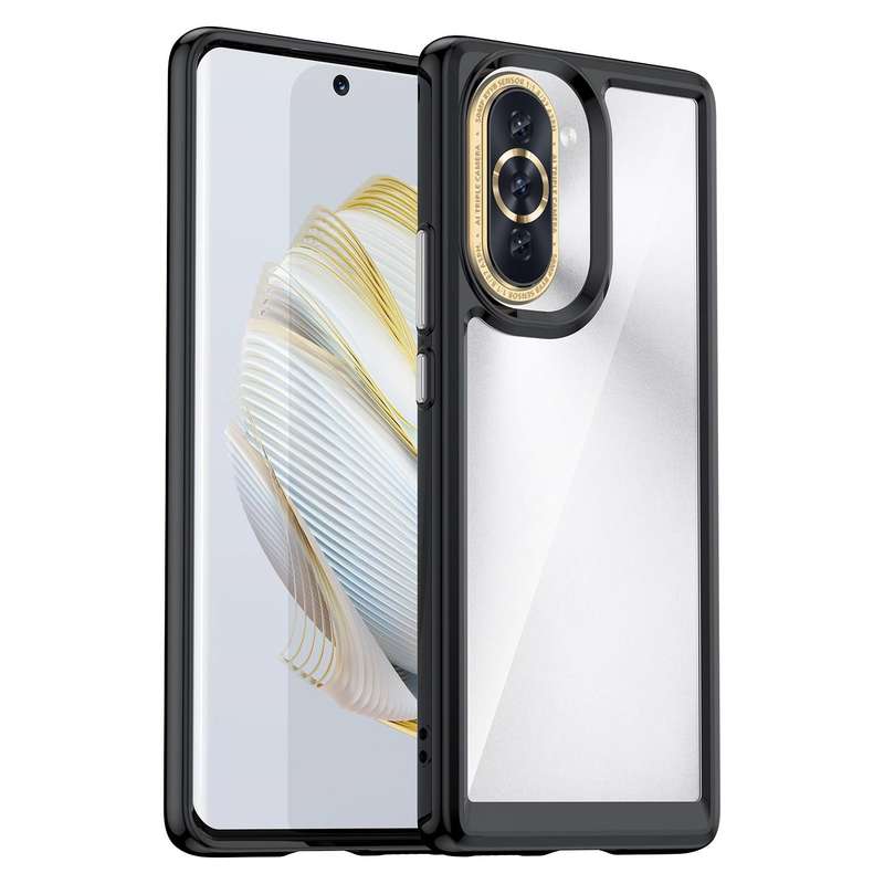 For Huawei nova 10 Colorful Series Acrylic + TPU Phone Case(Black)