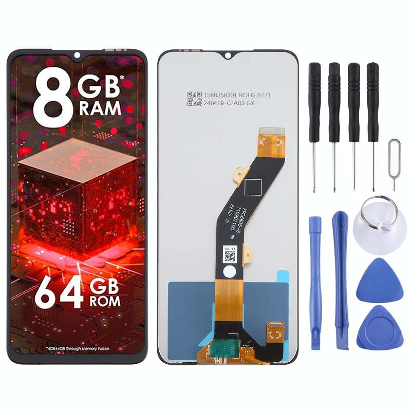 For itel A60s OEM LCD Screen with Digitizer Full Assembly