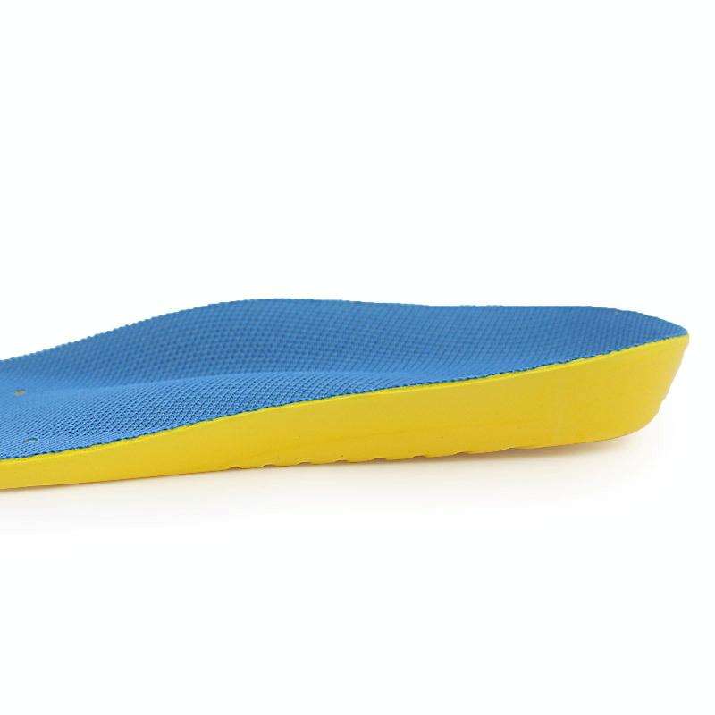 Shock Absorption Thickening Slow Rebound Soft and Comfortable Wicking Insole, Size:M(Black Backgr...