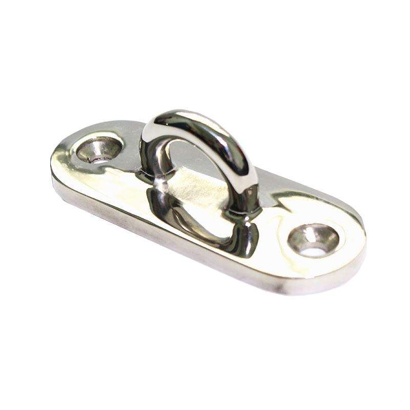316 Stainless Steel Oval Boat Plate Seat Hand Rowing Boat Fixed Seat Accessories, Specification: ...