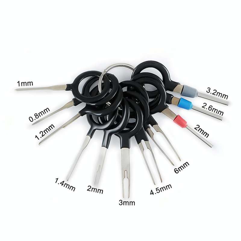 11 PCS Auto Car Plug Circuit Board Wire Harness Terminal Extraction Pick Connector Crimp Pin Back...