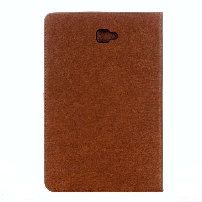 For Galaxy Tab A 10.1 (2016) / P580 Simple Style Horizontal Flip Leather Case with Holder & Card ...