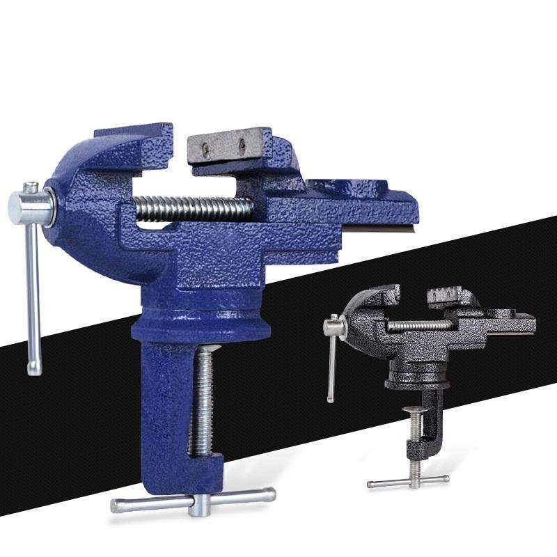 360-Degree Rotating Small Vise Table Flat Universal Table Clamp, Random Color Delivery, Size:60mm