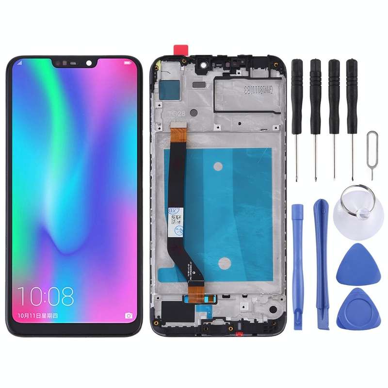 OEM LCD Screen for Huawei Honor 8C Digitizer Full Assembly with Frame (Black)