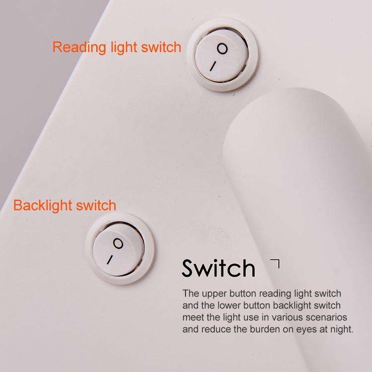 Left Wireless Wall Lamp USB 5V Charger Wall Lights Hotel Headboard Reading Lighting Spot Luminair...