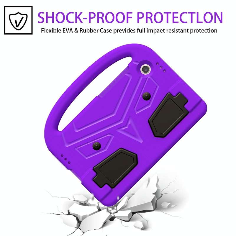 For Samsung Galaxy Tab A9 Sparrow Style Shockproof Kickstand EVA Tablet Case(Purple)