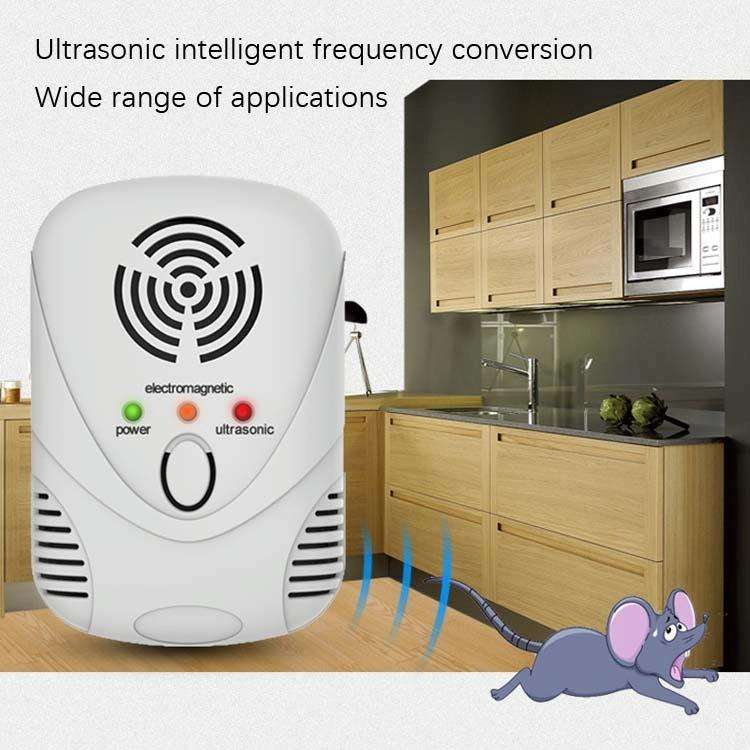 DC-9001 Household Electronic Mouse Repeller, Specification: UK Plug(White)