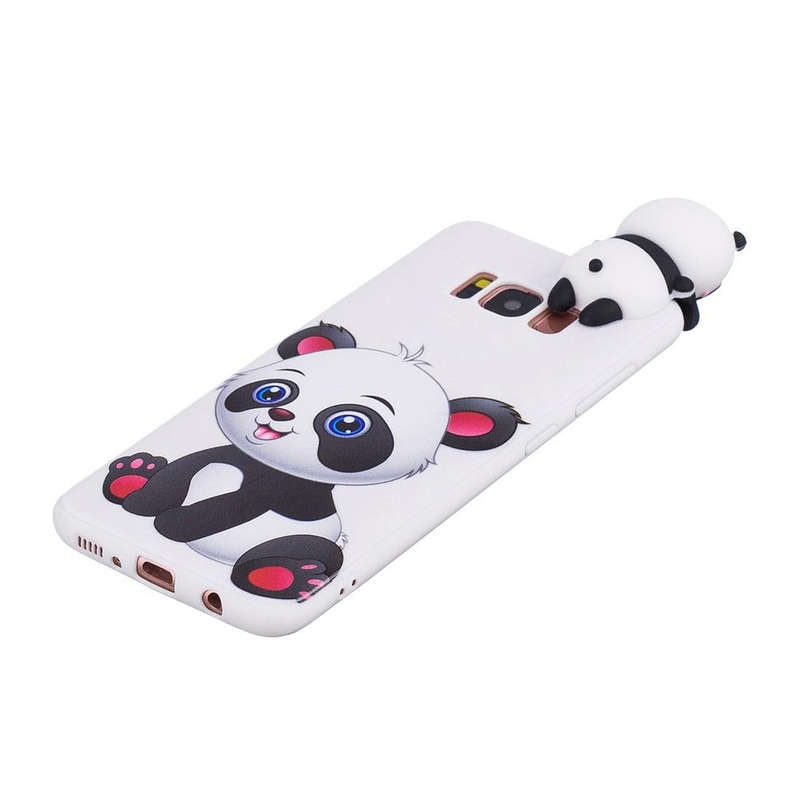 For Galaxy S8+ Shockproof Cartoon TPU Protective Case(Panda)