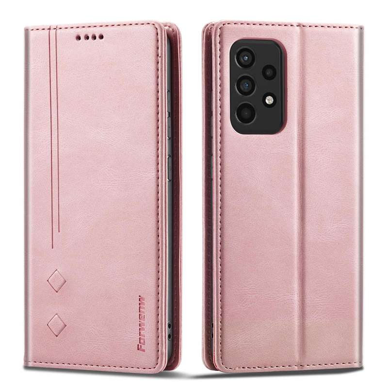 For Samsung Galaxy A52 5G Forwenw F2 Series Magnetic Horizontal Flip Leather Case with Holder & C...