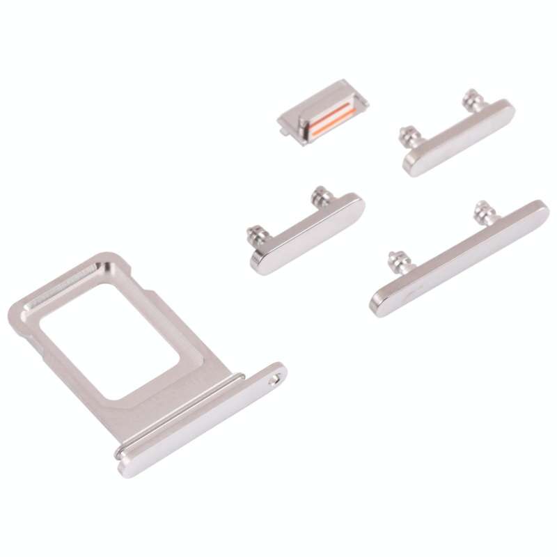 SIM Card Tray + SIM Card Tray + Side Keys for iPhone 13 Pro(Silver)