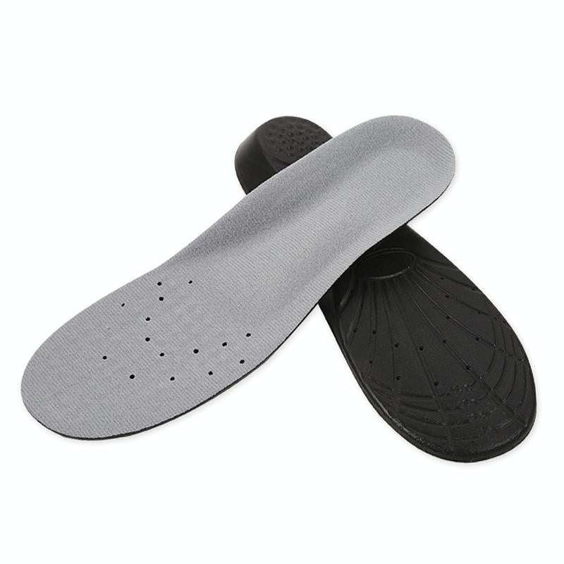 1 Pair PU Breathable Soft Sports Shock-absorbing Insole Sweat-absorbent Foot Pad Elastic Shoe Ins...