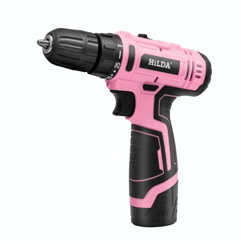 HILDA 12V Cordless Impact Drill Electrical Screwdriver, Plug: UK Plug