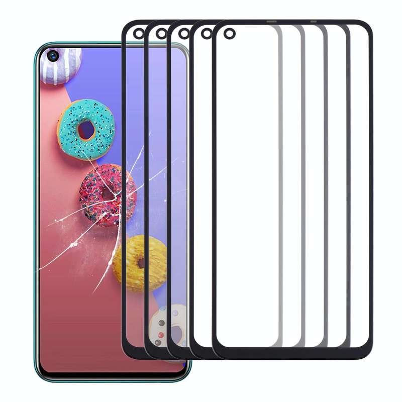 For Infinix S5 / S5 Lite X652, X652B, X652C 5pcs Front Screen Outer Glass Lens