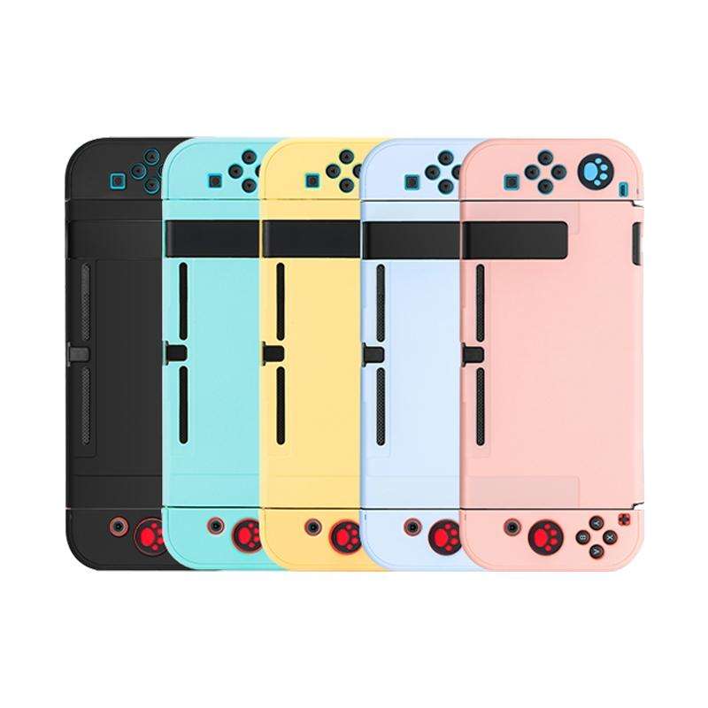 For Nintendo Switch Pure Color Shockproof TPU Case(Purple)