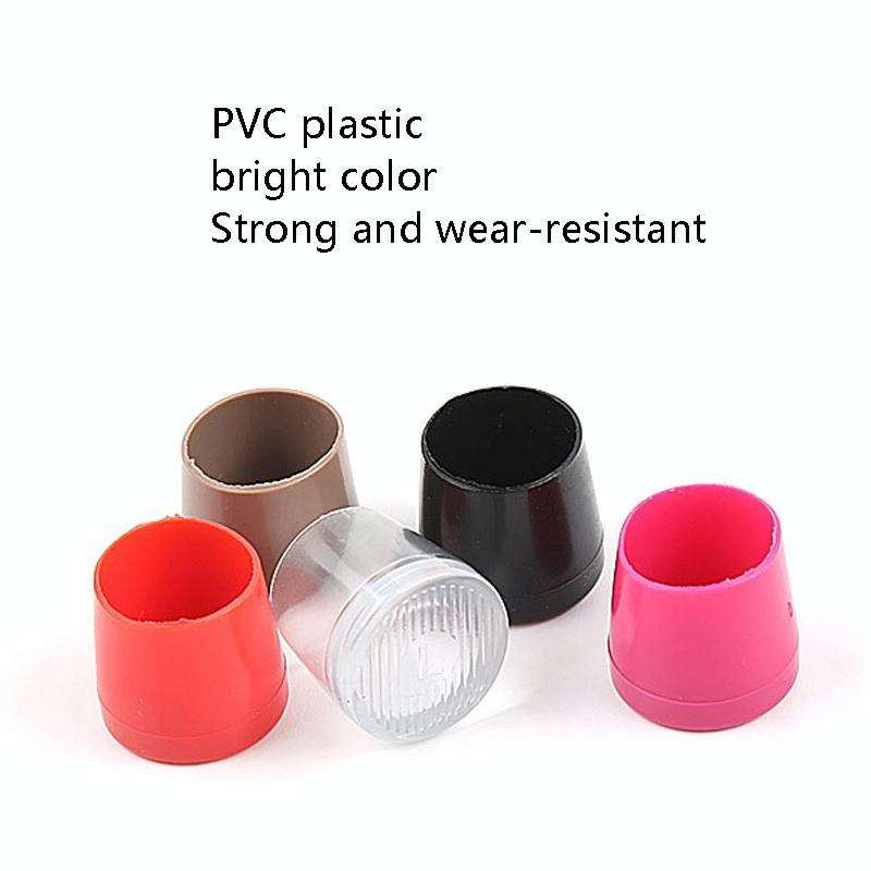 4 Pairs Noise Cancelling Heel Covers Anti-Slip High Heels Protective Caps, Size:XS(Transparent)