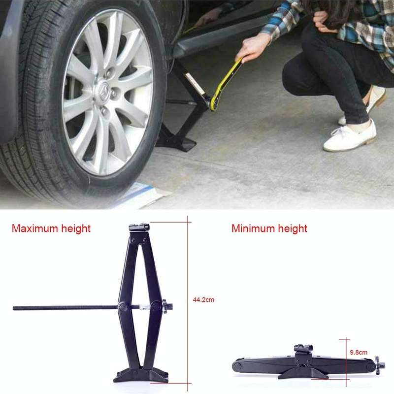 Upright ST-112C Heavy Duty Stabilizer Scissor Jack with Handle Lift Levelers 4000 Pound (2 Ton) C...
