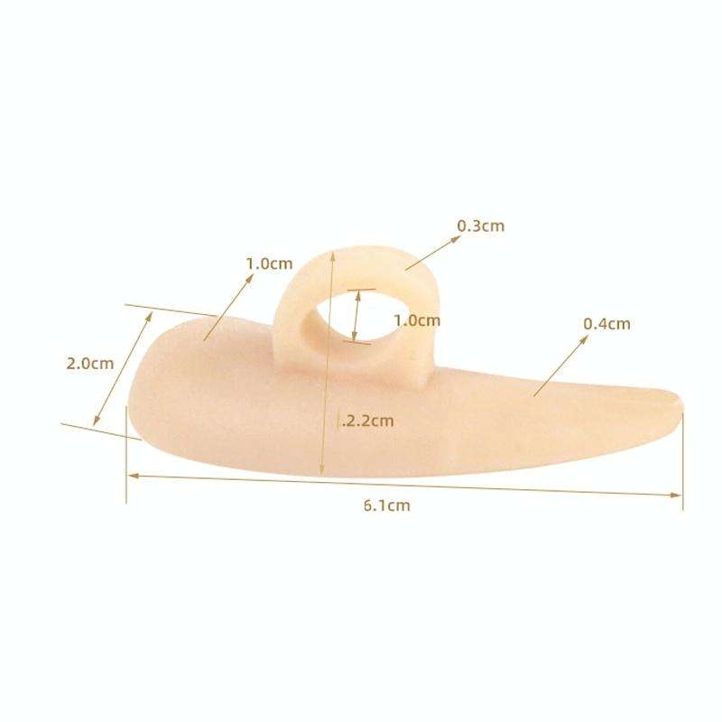 10 Pairs Toe Grip Correction Pad Hammer Toe Support Pad Toe Separator(White)