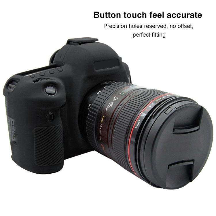PULUZ Soft Silicone Protective Case for Canon EOS 5D Mark IV(Black)