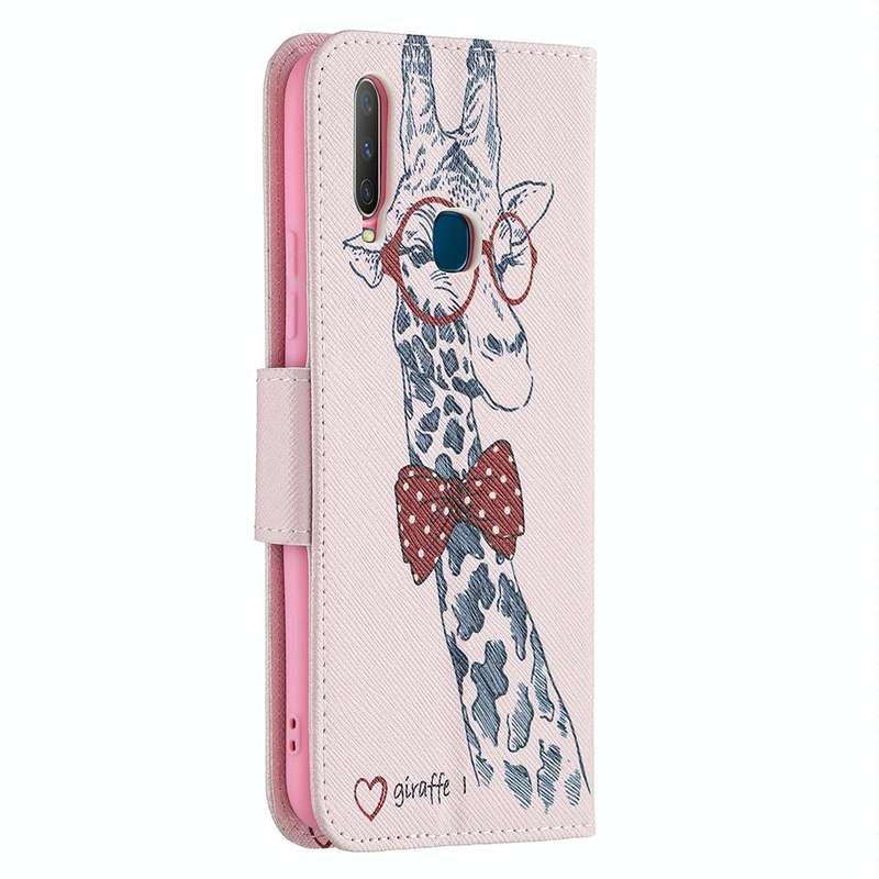 For vivo Y11 / Y15 / Y12 / Y17 Colored Drawing Pattern Horizontal Flip Leather Case with Holder &...