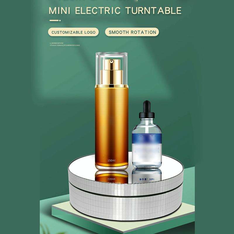 12cm 360 Degree Rotating Turntable Mirror Electric Display Stand Video Shooting Props Turntable, ...