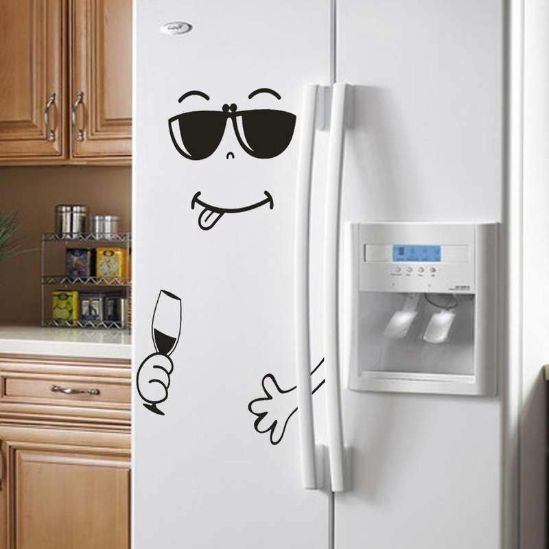 Cute Sticker Fridge Kitchen Wall Refrigerator Vinyl Stickers Home Decoration (FX2015C)