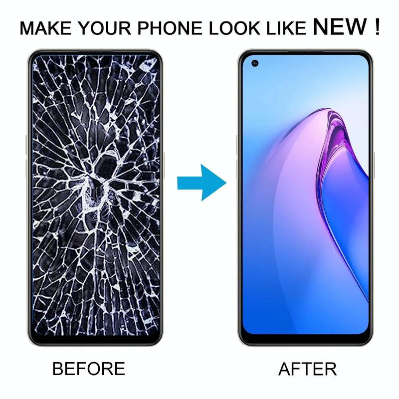 For OPPO Reno8 4G Original AMOLED LCD Screen Digitizer Full Assembly with Frame