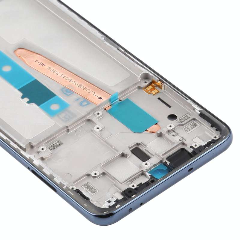 Front Housing LCD Frame Bezel Plate for Xiaomi Poco X3 / Poco X3 NFC M2007J20CG / M2007J20CT(Black)