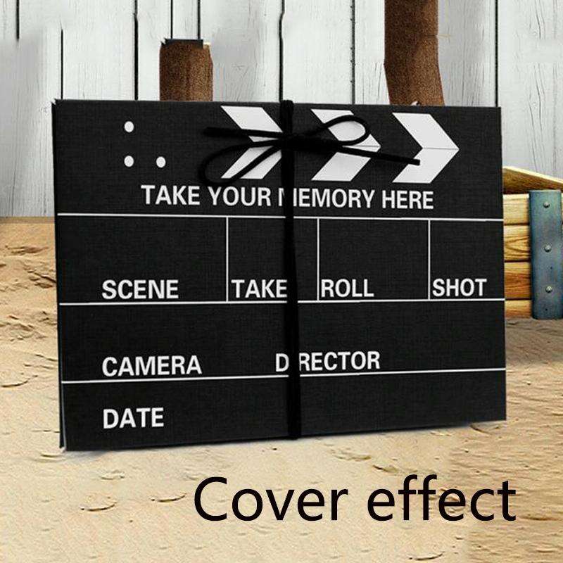 Movie Board Paste Accordion Folding Creative DIY Manual Album Book(Cow Card)