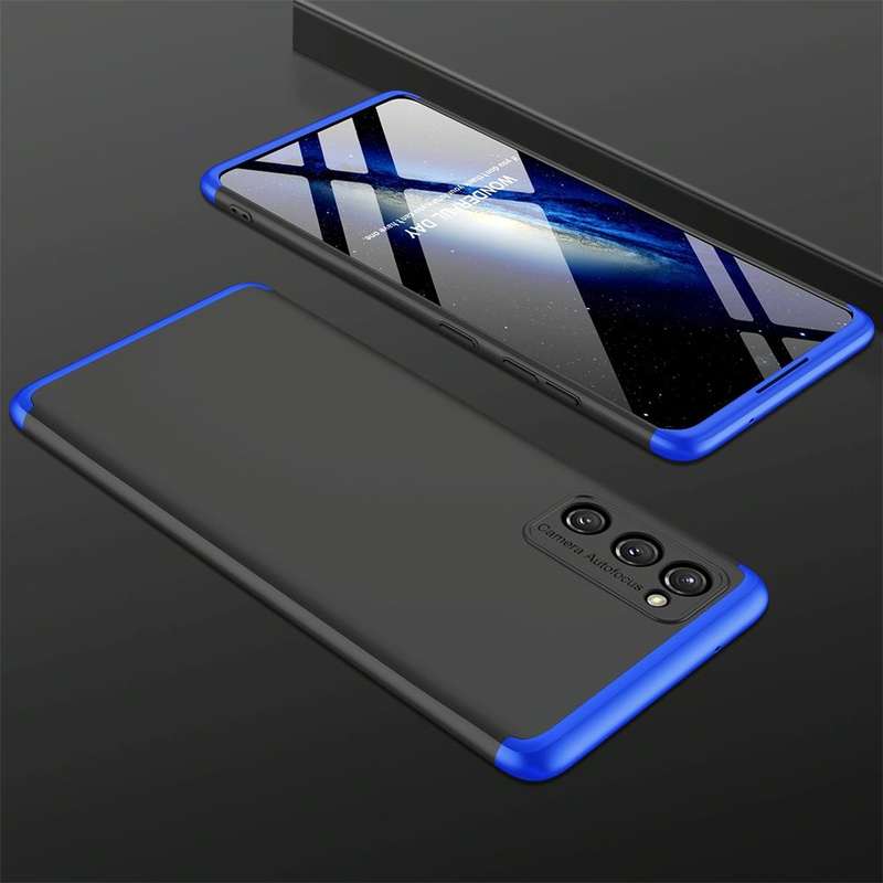 For Samsung Galaxy S20 FE GKK Three Stage Splicing Full Coverage PC Protective Case(Black Blue)