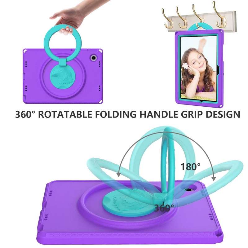 For Samsung Galaxy Tab A8 10.5 2021 EVA + PC Shockproof Tablet Case with Waterproof Frame(Purple)