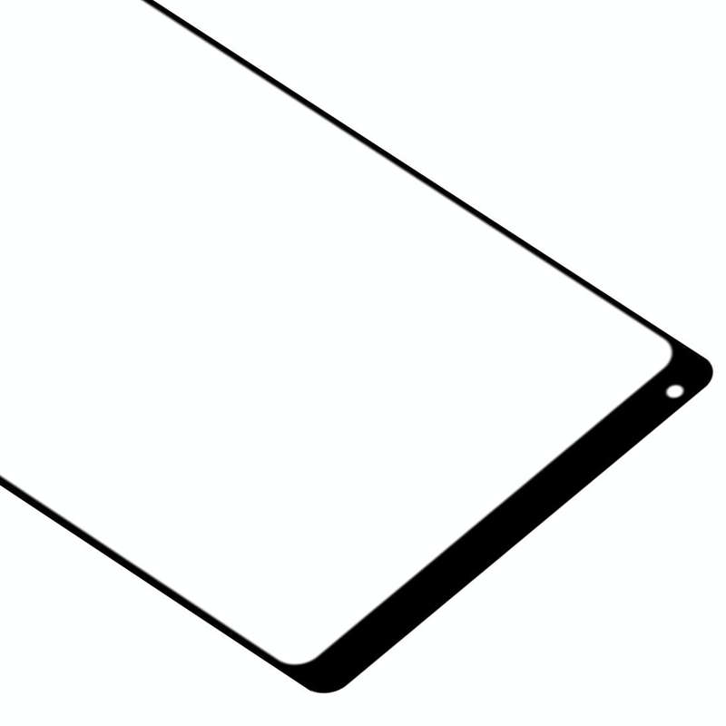 Front Screen Outer Glass Lens with OCA Optically Clear Adhesive for Xiaomi Mi Mix 2(Black)