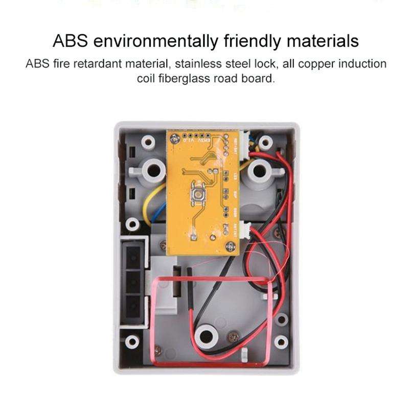 T3 ABS Magnetic Card Induction Lock Invisible Bilateral Open Cabinet Door Lock (Grey)