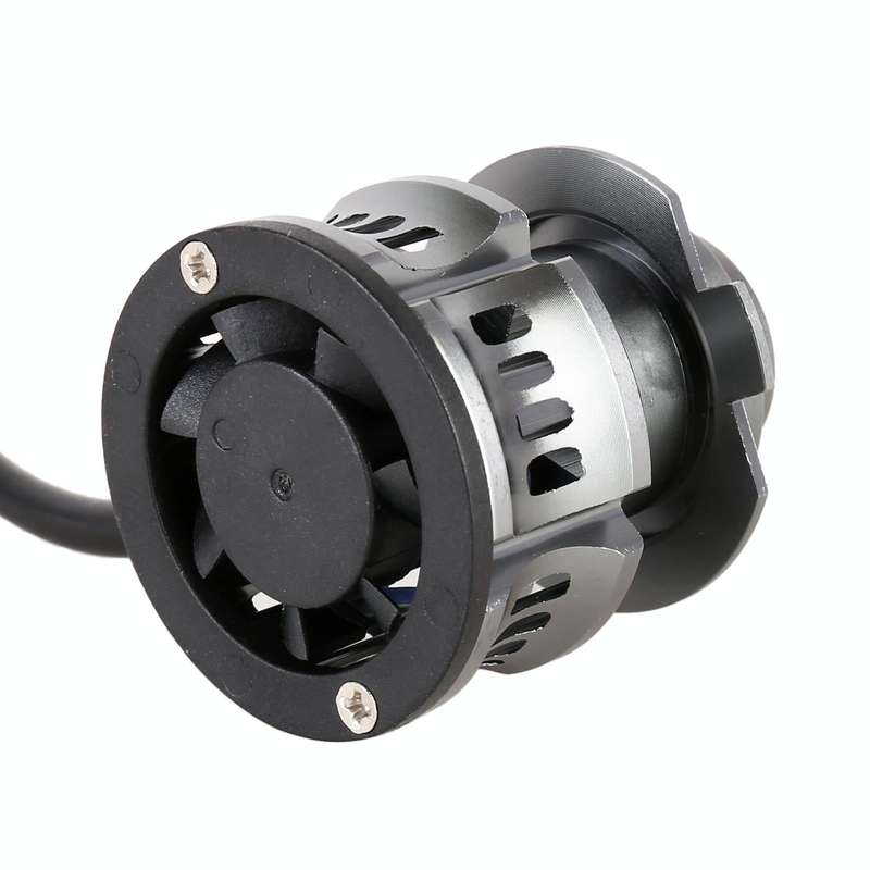 1 Pair H7 27W / DC12V Car Aluminum Alloy Flashing LED Headlight (Gold Light)