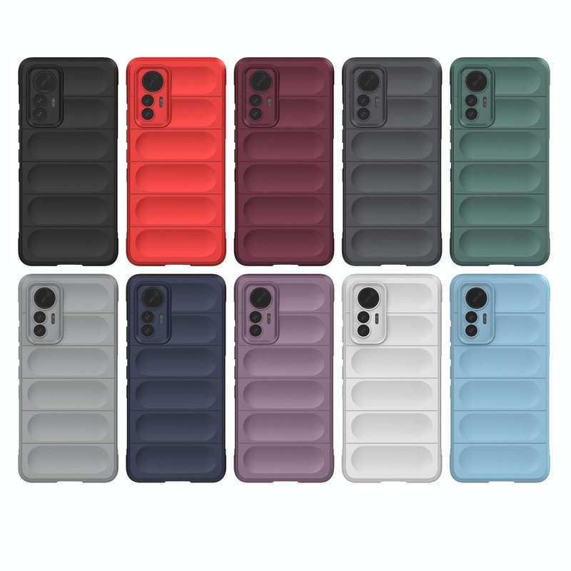 For Xiaomi 12 Lite Magic Shield TPU + Flannel Phone Case(Black)