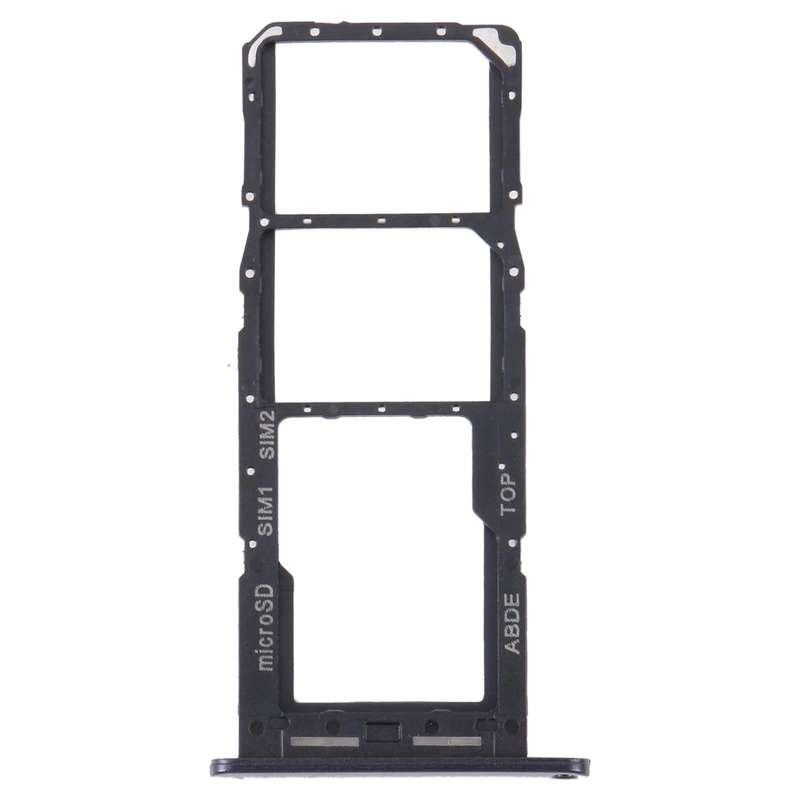 For Samsung Galaxy A24 SM-A245 Original SIM Card Tray + SIM Card Tray + Micro SD Card Tray (Black)