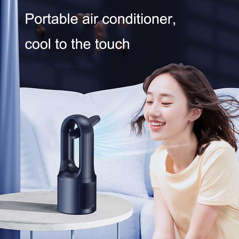 X25 Iron Gray Student Dormitory Bedside Small USB Charging Platform Light Desktop Bladeless Quiet...