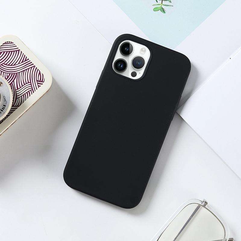For iPhone 14 Plus Solid Silicone Phone Case(Sand Pink)