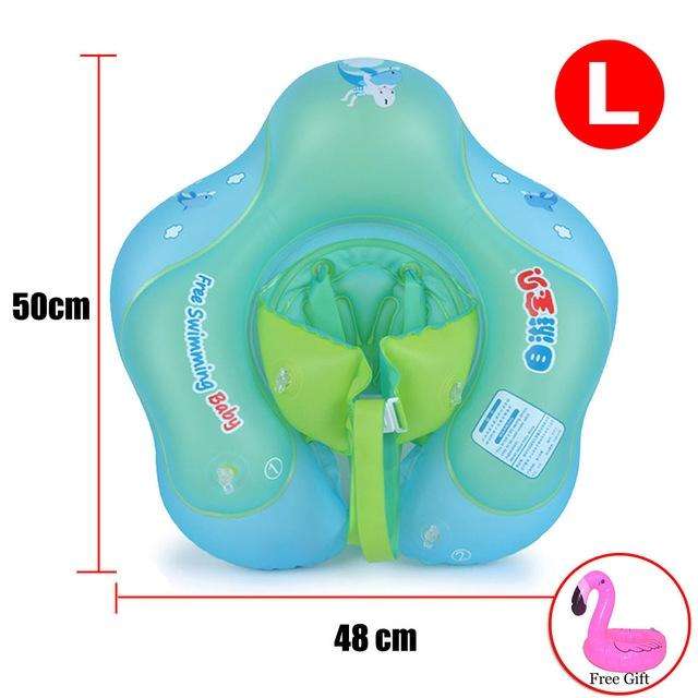0.3mm PVC Baby Swimming Inflatable Wear-resistant Swimming Circle(L)
