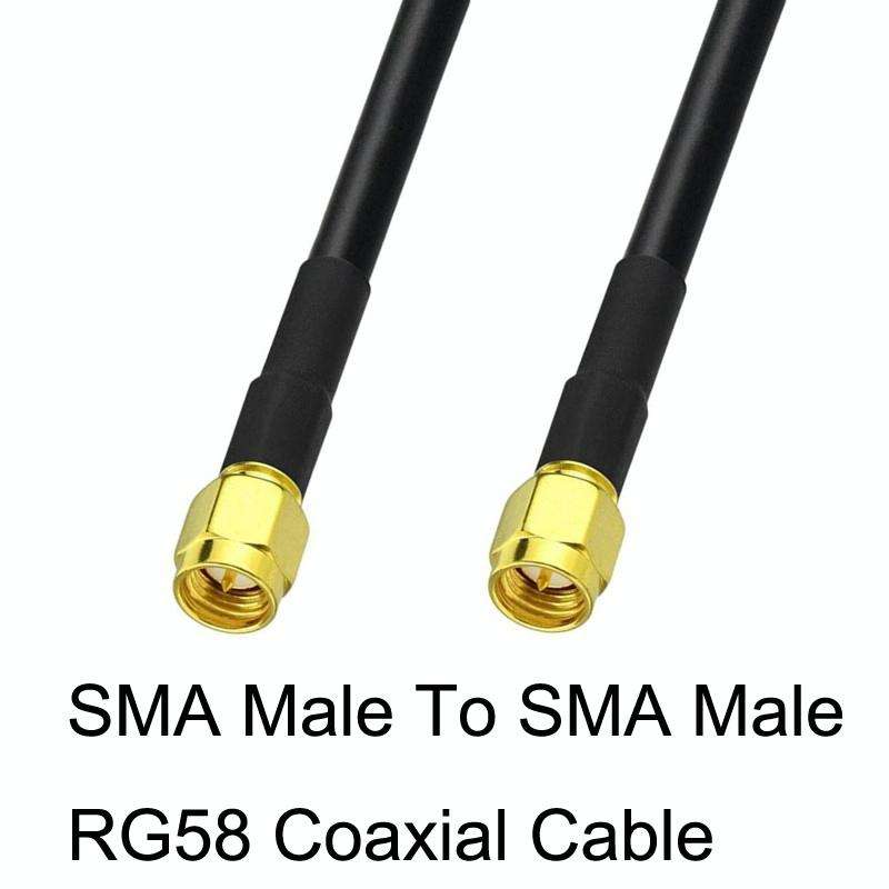 SMA Male To SMA Male RG58 Coaxial Adapter Cable, Cable Length:10m