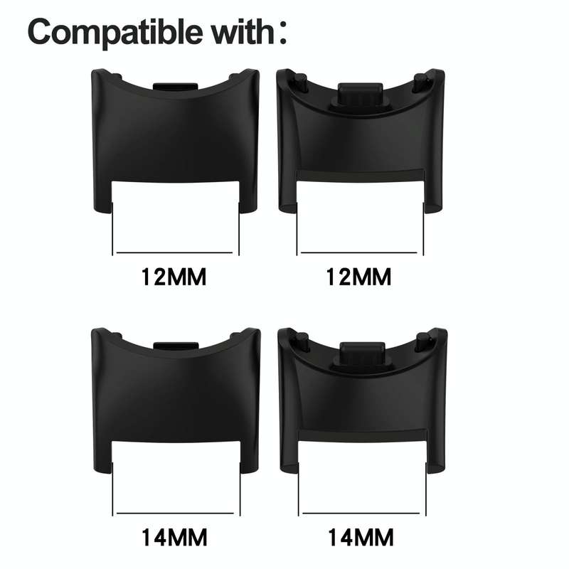 For Xiaomi Mi Band 8 1 Pair  PC Plastic Watch Band Connector(White)