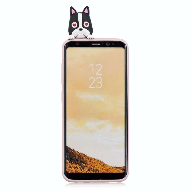For Galaxy S8 3D Cartoon Pattern Shockproof TPU Protective Case(Cute Dog)