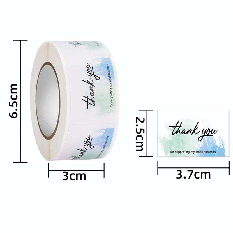 5 Rolls Thank You Label Seal Decoration Sticker, Size: 2.5x3.7cm(HA076)
