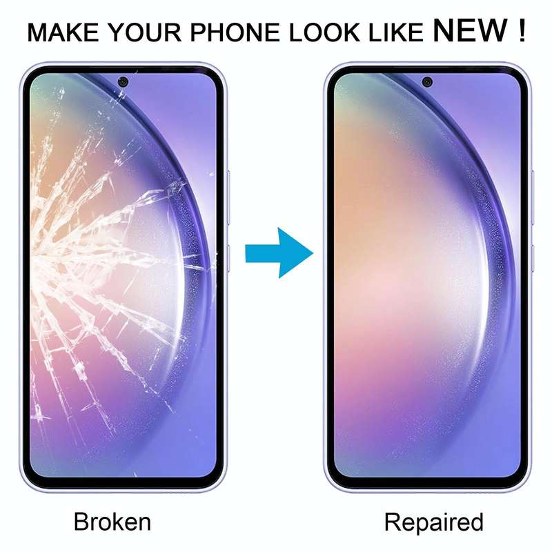 For Samsung Galaxy A54 SM-A546B 10pcs Front Screen Outer Glass Lens with OCA Optically Clear Adhe...