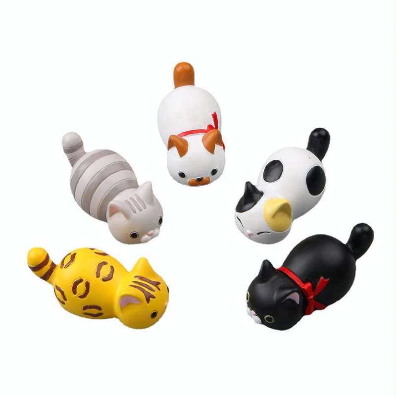 Cute Cartoon Cat 3D Fridge Magnet Mobile Phone Case Material(3 -color Cat)